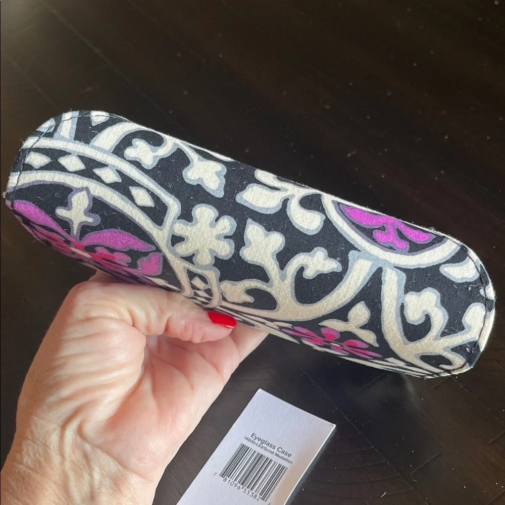 Vera Bradley Black and Pink Sunglasses Case NWT